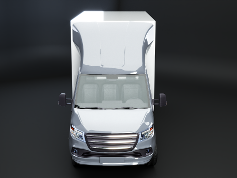 Furgone furgone con sponda idraulica generico Modello 3D