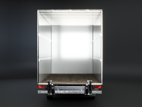 Furgone furgone con sponda idraulica generico Modello 3D