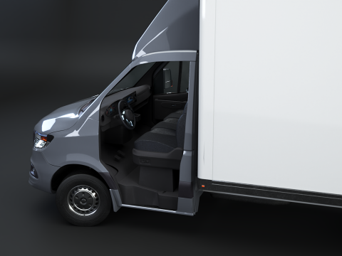 Furgone furgone con sponda idraulica generico Modello 3D