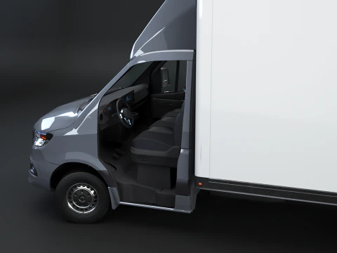 Generic Tail Lift Box Van 3D Model