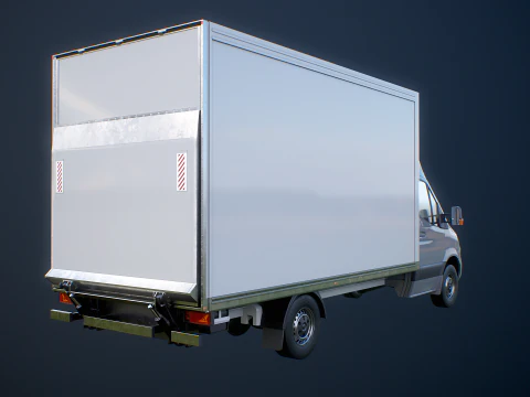 Generic Tail Lift Box Van 3D Model