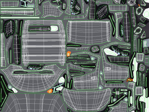 Furgone furgone con sponda idraulica generico Modello 3D