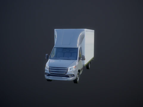 Generic Tail Lift Box Van 3D Model