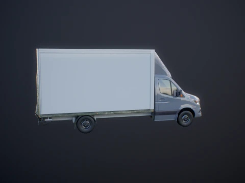 Generic Tail Lift Box Van 3D Model