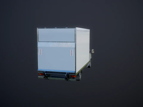 Generic Tail Lift Box Van 3D Model