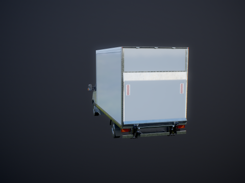 Furgone furgone con sponda idraulica generico Modello 3D