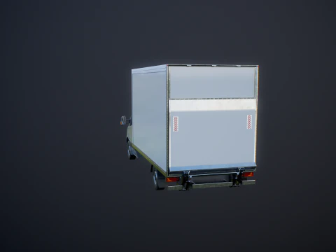 Generic Tail Lift Box Van 3D Model