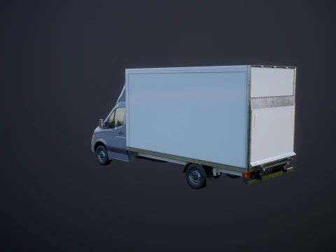 Generic Tail Lift Box Van 3D Model