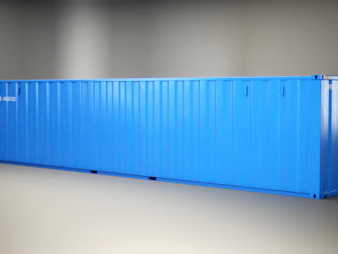 Container di spedizione intermodale lungo 40 piedi Modello 3D