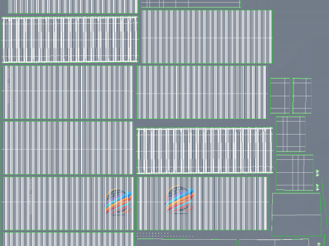 Cont&ecirc;iner de transporte intermodal cinza de 40 p&eacute;s de comprimento Modelo 3D