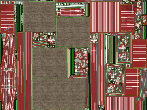 Container di spedizione intermodale rosso arrugginito lungo 40 piedi Modello 3D