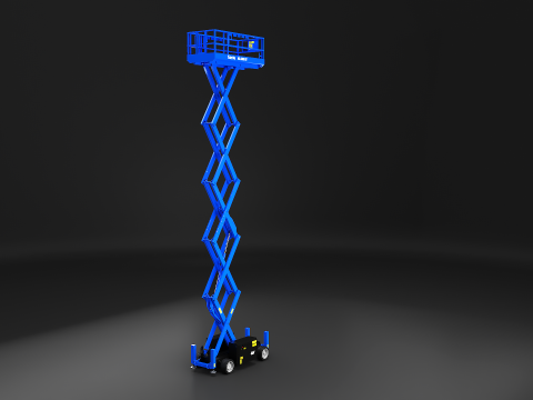 Podnośnik nożycowy Genie GS-3369 RT - Gotowy do gry PBR - 3 LOD Model 3D