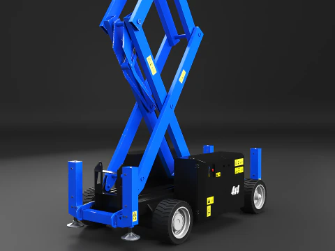 Genie GS-3369 RT Makaslı Kaldırma - Oyuna Hazır PBR - 3 LOD 3D Model