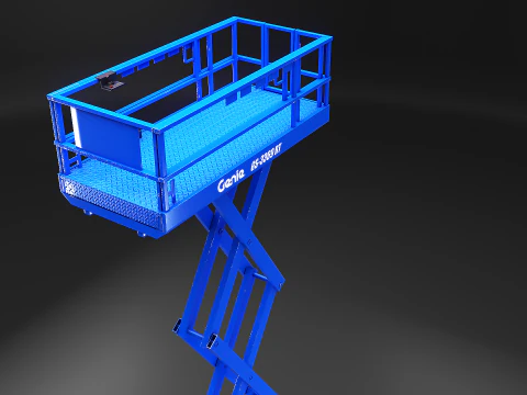 Genie GS-3369 RT Makaslı Kaldırma - Oyuna Hazır PBR - 3 LOD 3D Model
