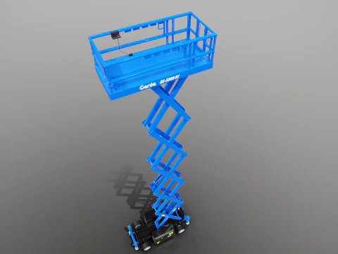 Genie GS-3369 RT Makaslı Kaldırma - Oyuna Hazır PBR - 3 LOD 3D Model