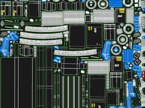 Genie GS-3369 RT Makaslı Kaldırma - Oyuna Hazır PBR - 3 LOD 3D Model