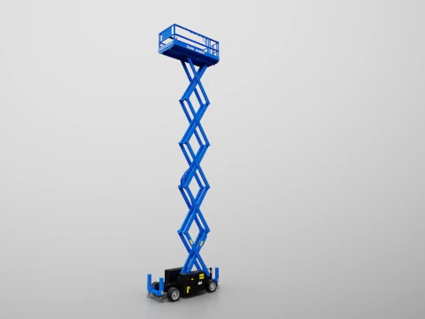Genie GS-3369 RT Makaslı Kaldırma - Oyuna Hazır PBR - 3 LOD 3D Model