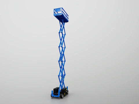 Genie GS-3369 RT Makaslı Kaldırma - Oyuna Hazır PBR - 3 LOD 3D Model