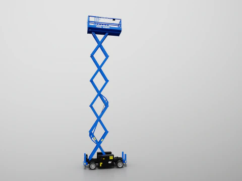 Genie GS-3369 RT Makaslı Kaldırma - Oyuna Hazır PBR - 3 LOD 3D Model