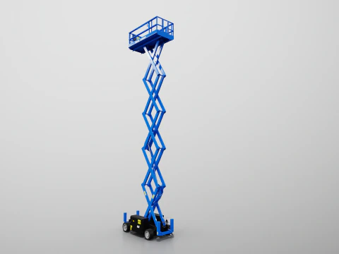 Genie GS-3369 RT Makaslı Kaldırma - Oyuna Hazır PBR - 3 LOD 3D Model