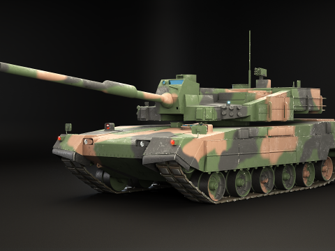 K2 Black Panther hoofdgevechtstank 3D Model