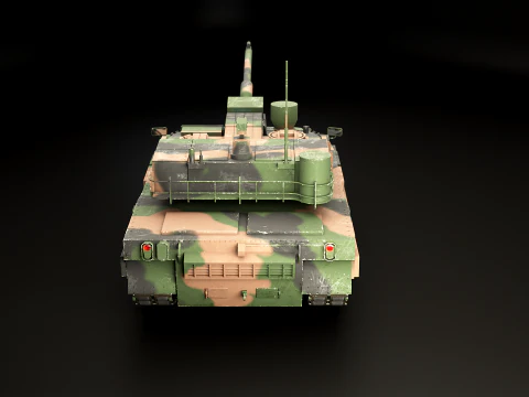 K2 Black Panther Main Battle Tank 3D Model