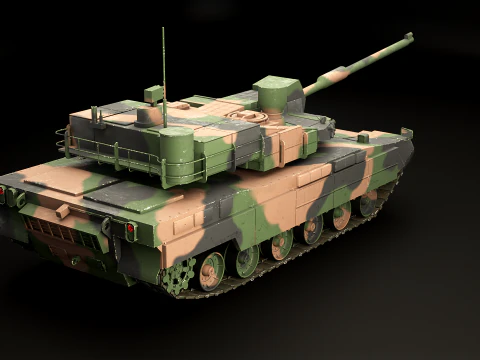 K2 Black Panther Main Battle Tank 3D Model