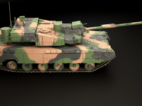 Carro armato da battaglia principale K2 Black Panther Modello 3D