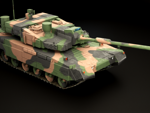 Carro armato da battaglia principale K2 Black Panther Modello 3D
