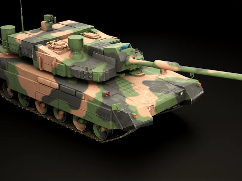 K2 Black Panther Main Battle Tank 3D Model