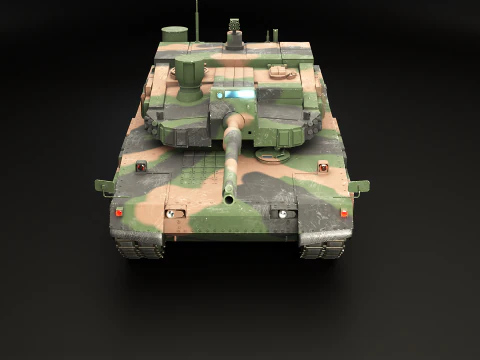 K2 Black Panther Main Battle Tank 3D Model