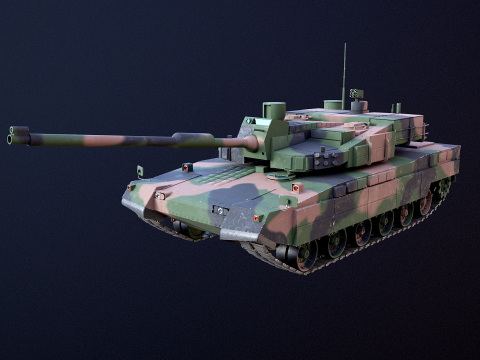 Carro armato da battaglia principale K2 Black Panther Modello 3D