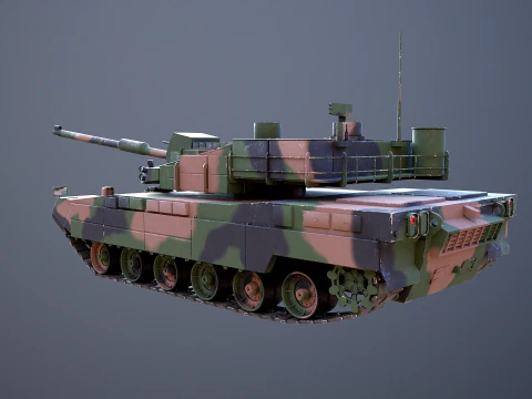 K2 Black Panther Main Battle Tank 3D Model