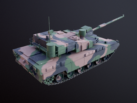 Carro armato da battaglia principale K2 Black Panther Modello 3D