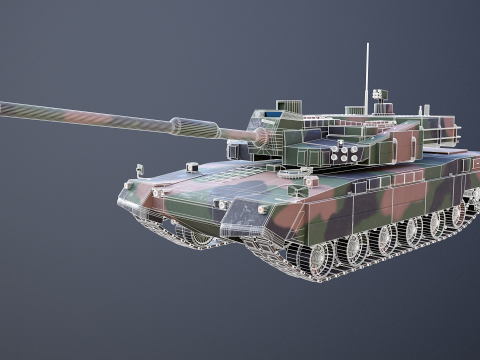 Carro armato da battaglia principale K2 Black Panther Modello 3D