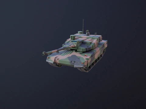 K2 Black Panther Main Battle Tank 3D Model