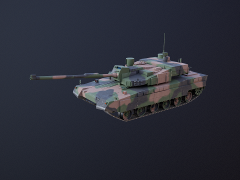 Carro armato da battaglia principale K2 Black Panther Modello 3D