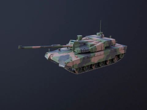 K2 Black Panther Main Battle Tank 3D Model