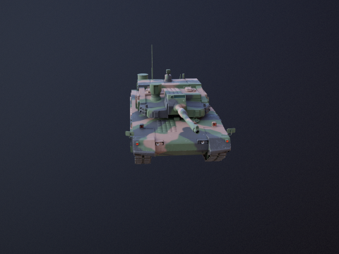 Carro armato da battaglia principale K2 Black Panther Modello 3D