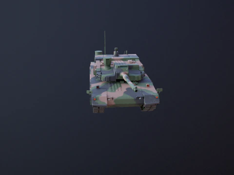 K2 Black Panther Main Battle Tank 3D Model