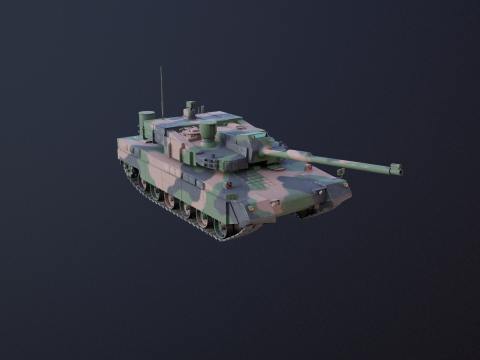 Carro armato da battaglia principale K2 Black Panther Modello 3D