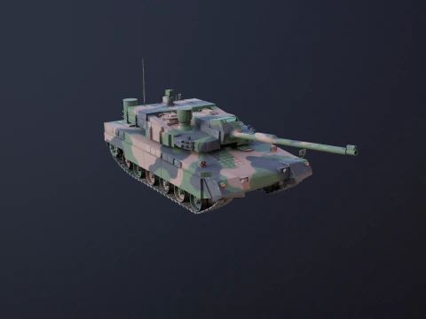 K2 Black Panther Main Battle Tank 3D Model