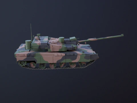 K2 Black Panther Main Battle Tank 3D Model