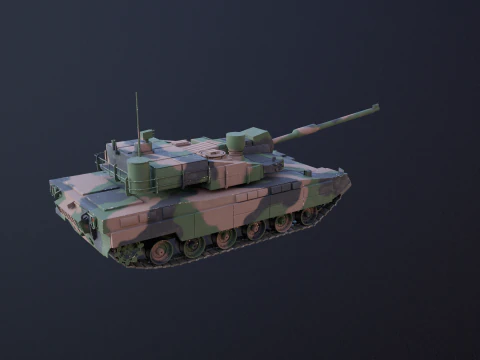 K2 Black Panther Main Battle Tank 3D Model