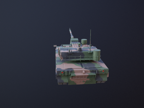 Carro armato da battaglia principale K2 Black Panther Modello 3D