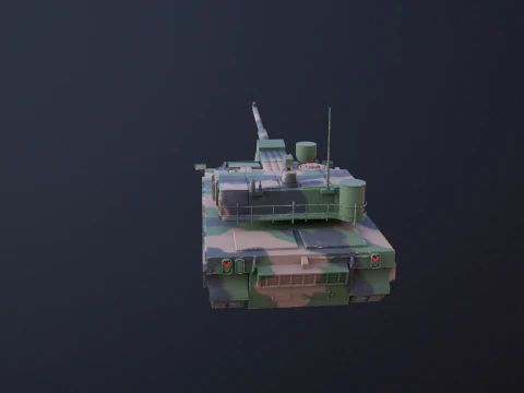 K2 Black Panther Main Battle Tank 3D Model