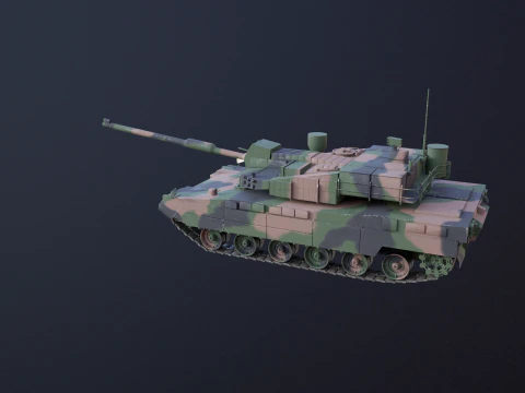 K2 Black Panther Main Battle Tank 3D Model