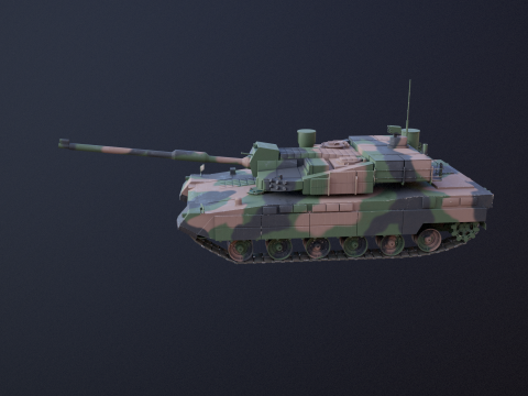 Carro armato da battaglia principale K2 Black Panther Modello 3D