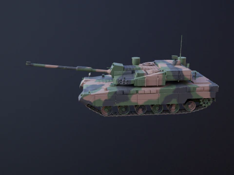 K2 Black Panther Main Battle Tank 3D Model