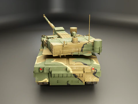 Korean K2 Black Panther Main Battle Tank 3D Model